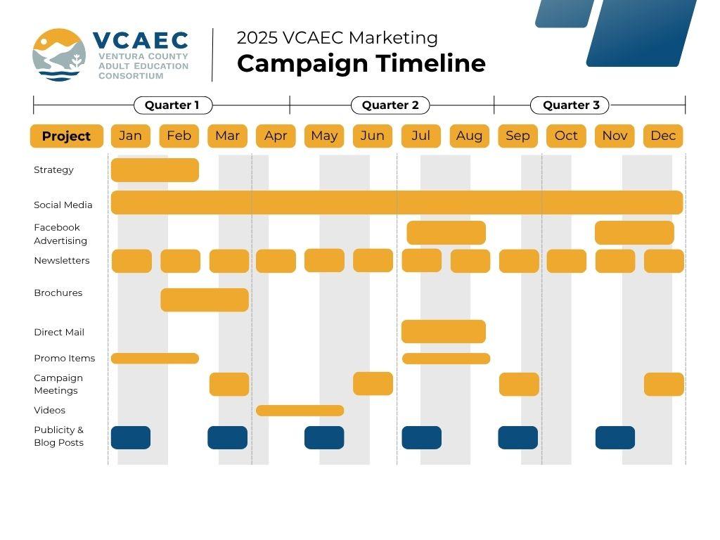 VCAEC 2025 marketing campaign timeline